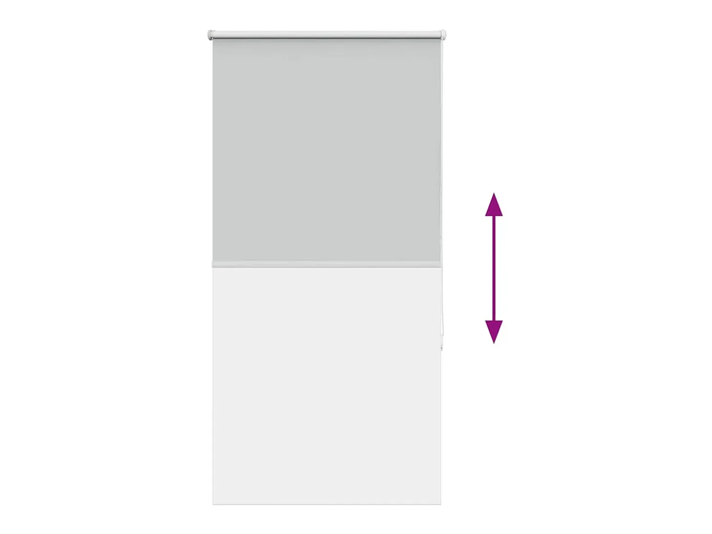Tejido para estor enrollable opaco ancho 60,7 cm poliéster