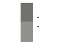 Tejido para estor enrollable opaco ancho 50,7 cm poliéster