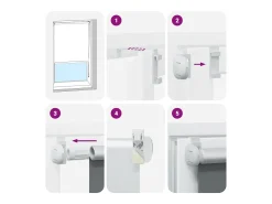 Tejido para estor enrollable opaco ancho 55,7 cm poliéster