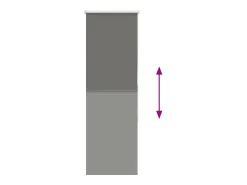 Tejido para estor enrollable opaco ancho 40,7 cm poliéster