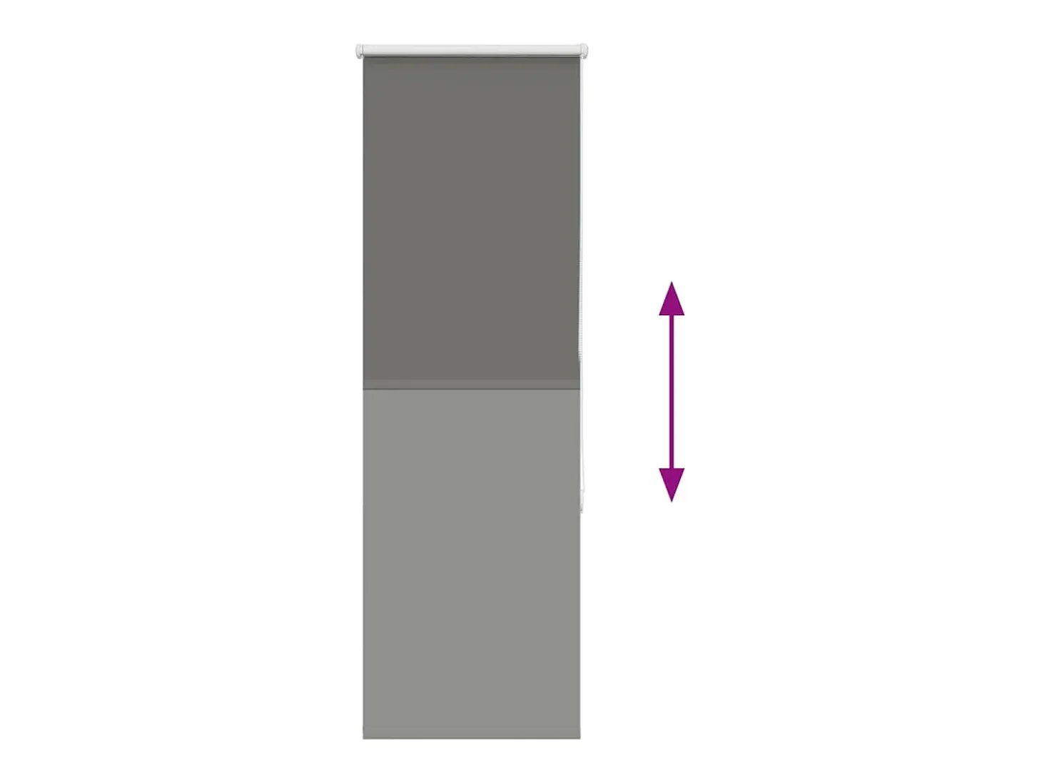 Tejido para estor enrollable opaco ancho 40,7 cm poliéster