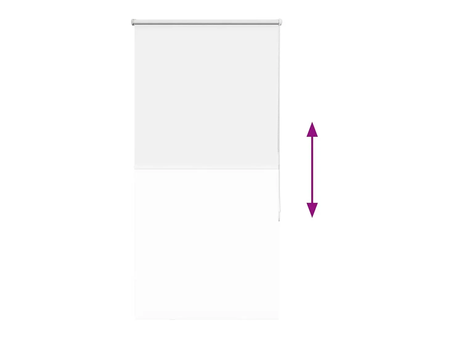 Tejido para estor enrollable opaco ancho 80,7 cm poliéster