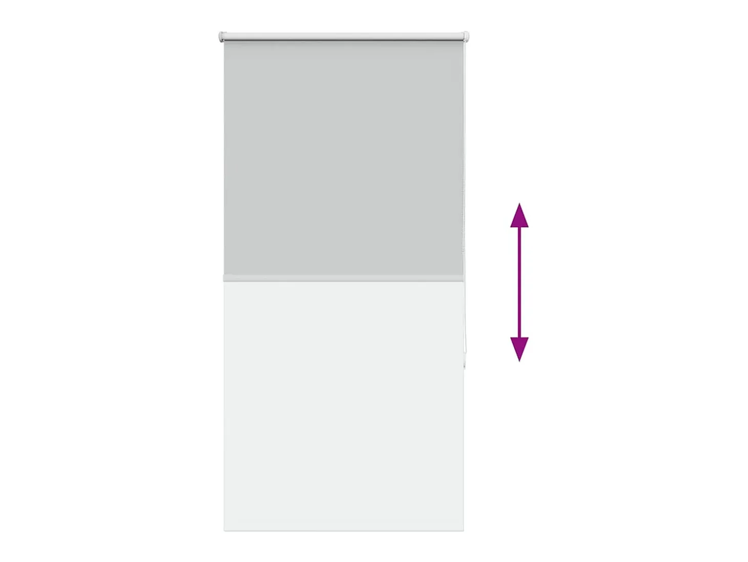 Tejido para estor enrollable opaco ancho 80,7 cm poliéster