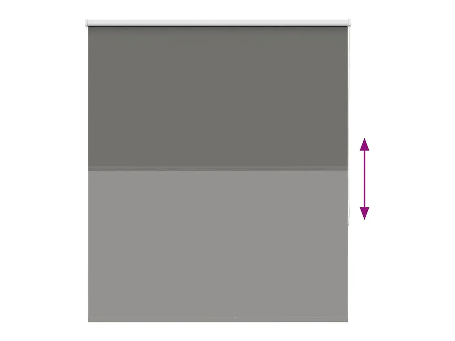 Tejido para estor enrollable opaco ancho 121,6 cm poliéster