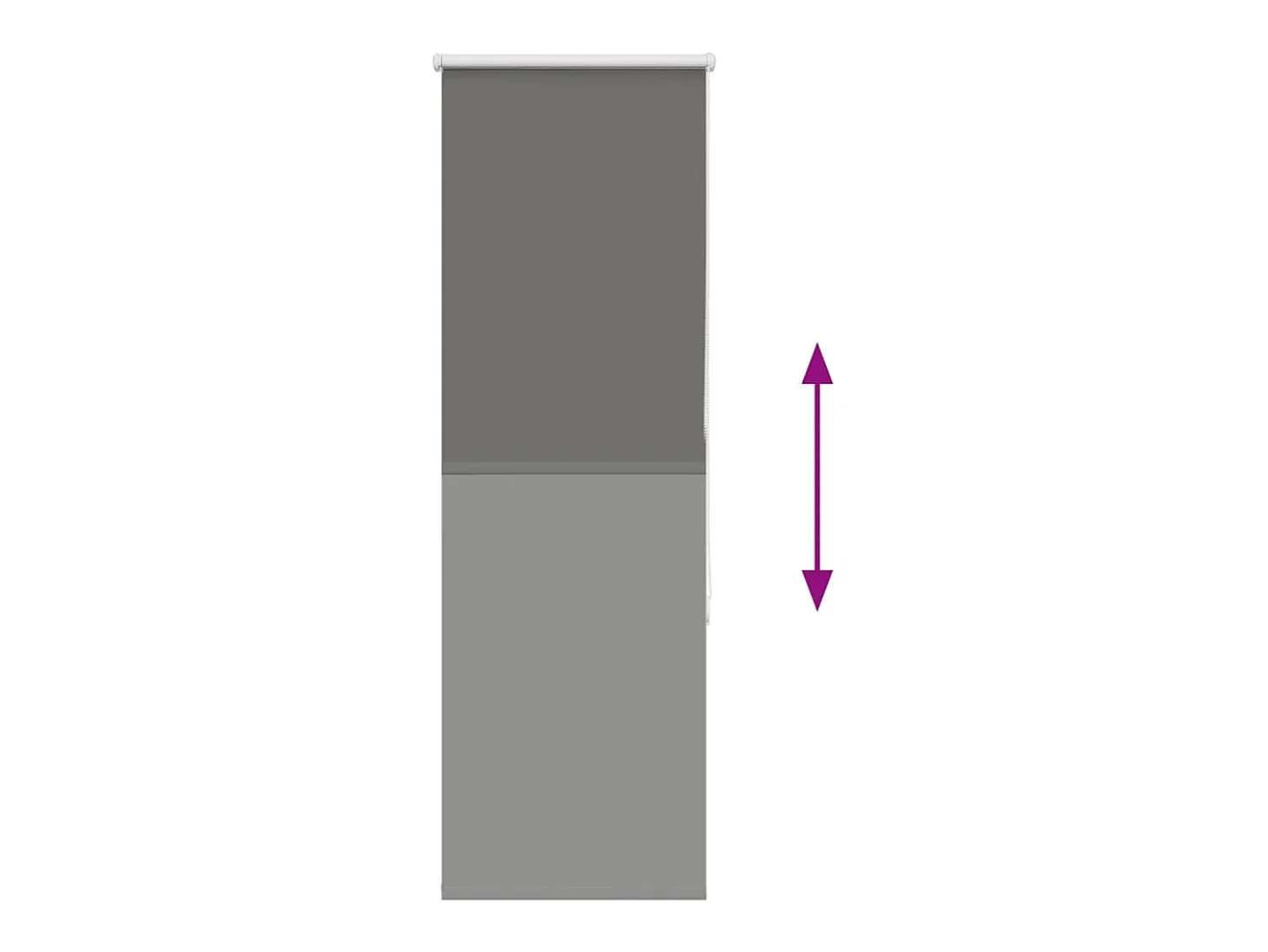 Tejido para estor enrollable opaco ancho 45,7 cm poliéster