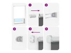 Tejido para estor enrollable opaco ancho 75,7 cm poliéster