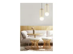 Telford Lámpara Colgante de Techo Cage Oro, 1 Luz, E27