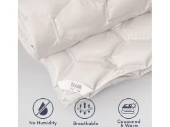 The White Stone Edredón de Verano 180x200 cm 150 g | Guata Soft | Microfibra blanca