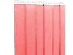 Tira de cortina para puertas PVC rojo 200x1,6 mm 10 m ES464525