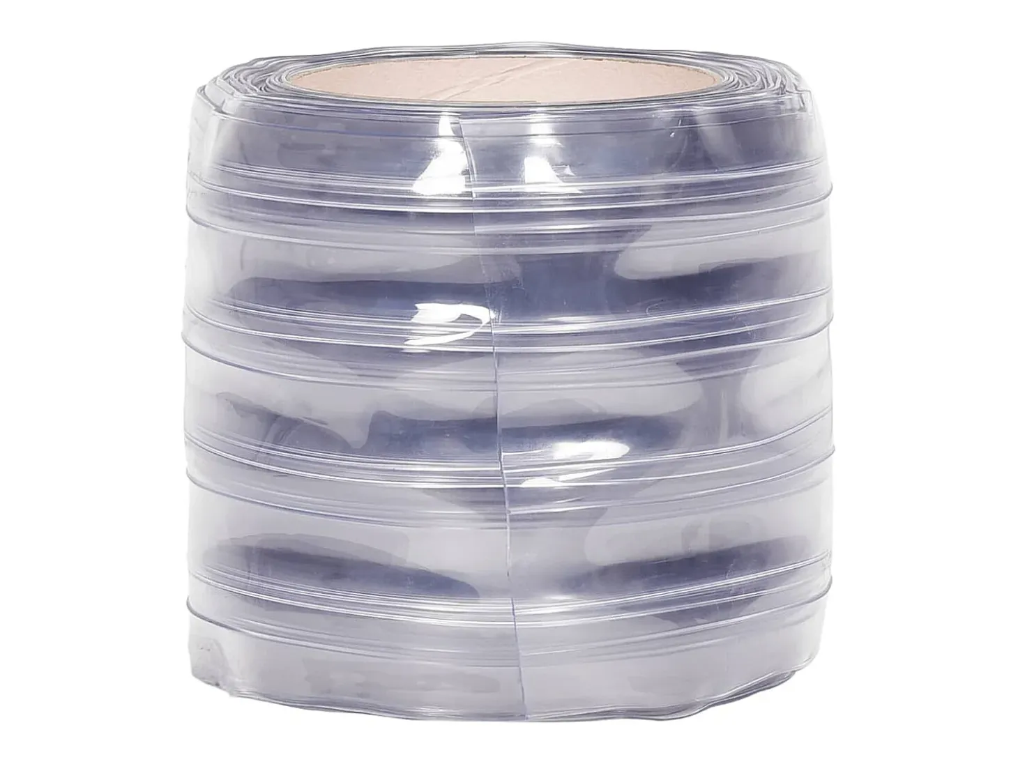 Tira de cortina para puertas PVC transparente 200x1,6 mm 25 m ES383117