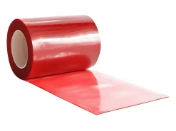 Tira de cortina para puertas PVC rojo 300x2,6 mm 25 m ES116141