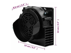 Tira de luces con 110 LED y ventilador 1100 cm