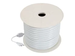 Tira LED Neón Regulable 220V BOBINA 50m Naranja Circular 360 9W/m Corte 100cm IP67 Naranja