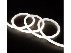 Tira LED Neón Regulable 220V BOBINA 50m Blanco Frío Circular 360 9W/m Corte 100cm IP67 Blanco Frío