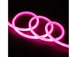 Tira LED Neón Regulable 220V Rosa Circular 360 9W/m Corte 100cm IP67 a Medida 1 m