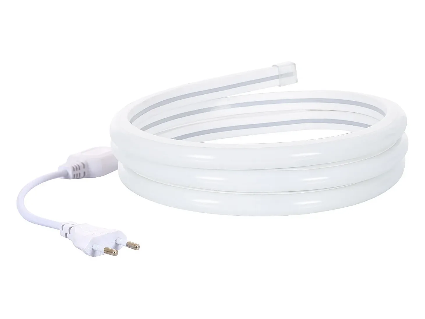Tira LED Neón Regulable 220V BOBINA 50m Blanco Frío Semicircular 180 9W/m Corte 100cm IP67 6000K Blanco Frío