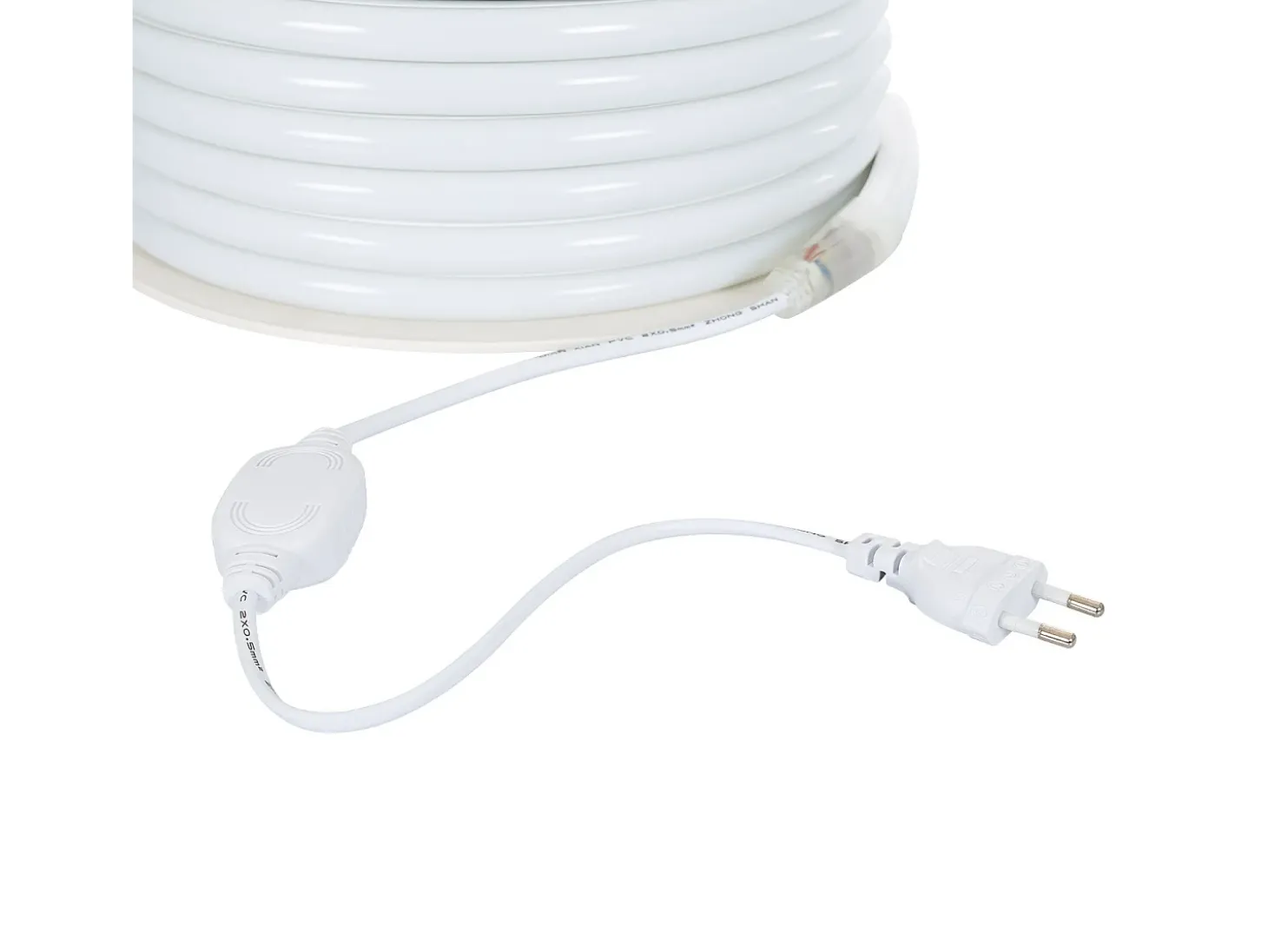 Tira LED Neón Regulable 220V BOBINA 50m Blanco Frío Semicircular 180 9W/m Corte 100cm IP67 6000K Blanco Frío