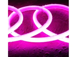 Tira LED Neón Regulable 220V Circular SFLEX17 8W/m Corte 100cm IP65 a Medida Rosa 15 m
