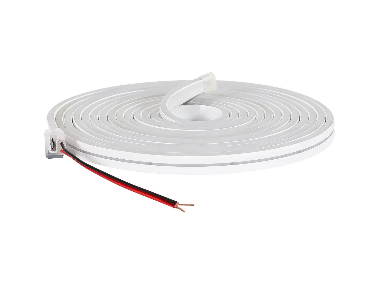 Tira LED Neón 24V 9.5W/m Corte 5cm IP65 NFLEX6 a Medida Blanco Cálido 4 m
