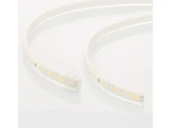 Tira LED Regulable 220V SMD 120 LED/m Color 8.5W/m Ancho 12mm Corte 20cm IP65 a Medida Rojo 4 m