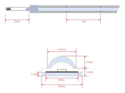 Tira LED Regulable 220V WCOB Autorectificada 260 LED/m 15W/m 1350lm/m SILICONE FLEX Ancho 10mm IP65 Corte 5cm a Medida 4000K Blanco Neutro 10 m