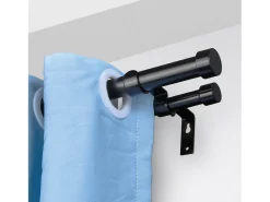 Tirantes de Cortinas de Doble Varilla SucceBuy, de 183 a 366 cm de Longitud Ajustable con Terminales de Tapa