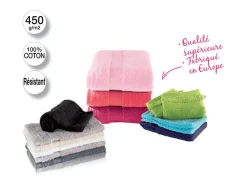 Toalla de baño Atmosphera Algodón Blanco 450 g/m² (50 x 90 cm)