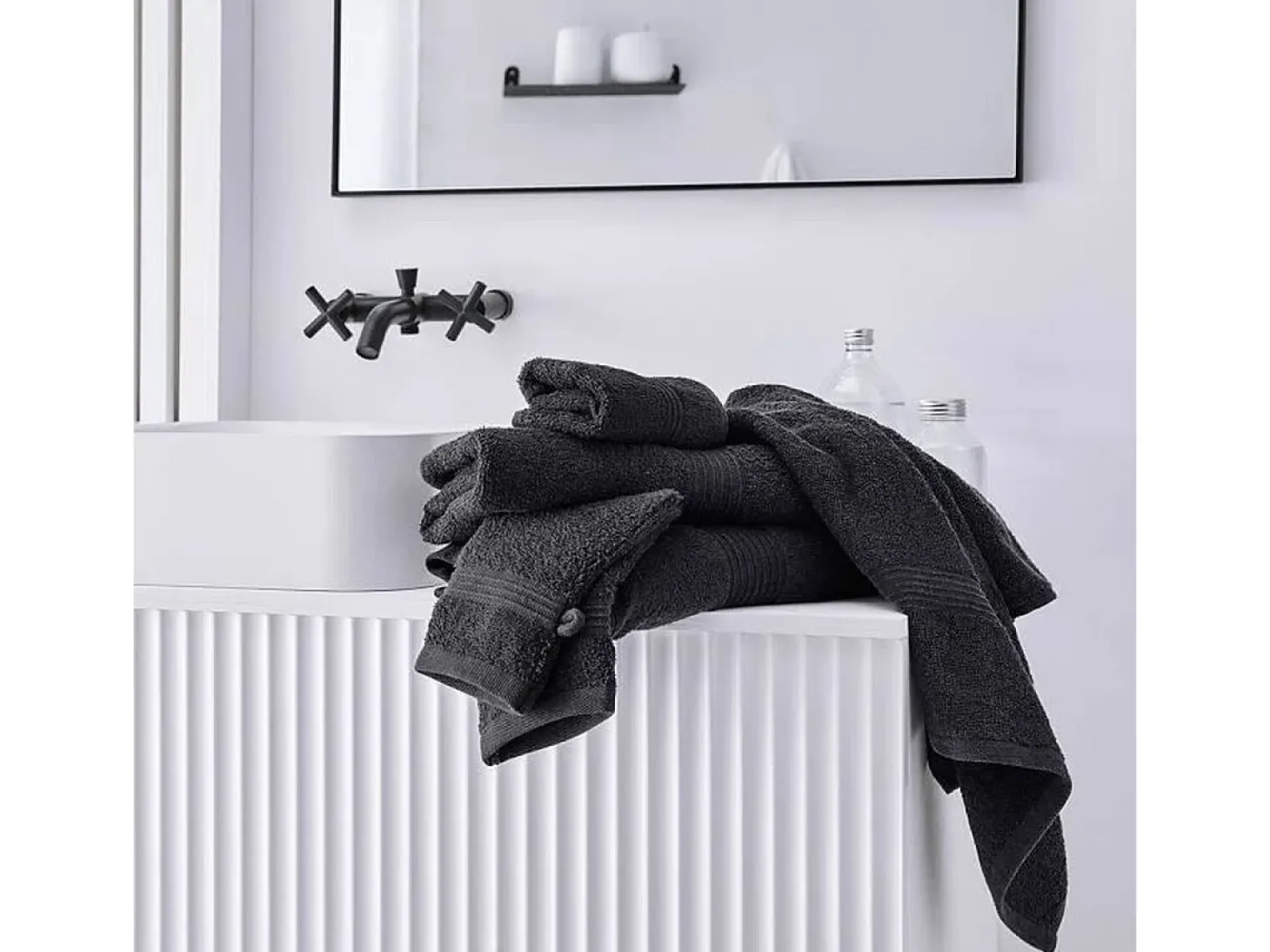 Toalla de baño TODAY Essential Maxi 90 x 150 cm Negro