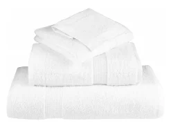 Toallas de baño 10 uds 100% algodón blanco 100x150 cm 600 gsm ES955718