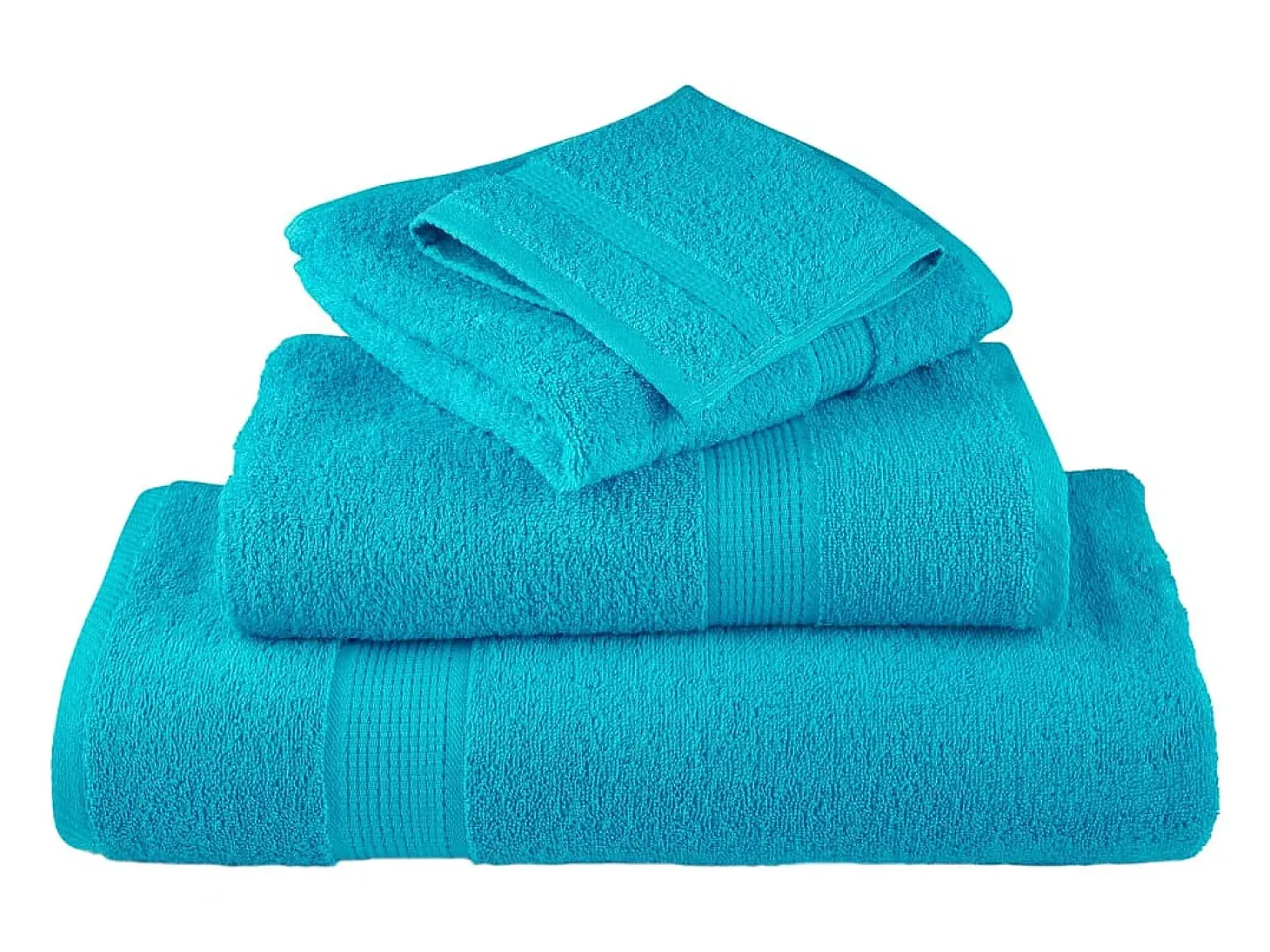 Toallas de baño 10 uds 100% algodón verde 100x150 cm 600 gsm ES147891