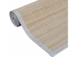 Tone Kristine Alfombras rectangulares de bambú natural 2 unidades 120x180 cm