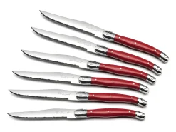 Tradition Rojo - Bloque 6 cuchillos carne