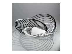 TRINITY, Centro de mesa en acero cromado, Alessi