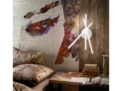 Tullia Plafón LED moderno 30W 1700lm luz natural 4000K, diseño geométrico blanco, aluminio y silicona, IP20, LED integrado