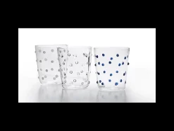 Vaso Zafferano para fiestas, vidrio negro, 45 cl, juego de 6 piezas