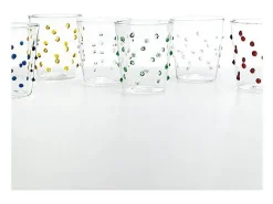 Vaso Zafferano para fiestas, color rosa, 45 cl, juego de 6 piezas