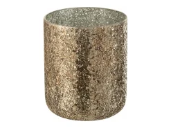 Vela perfumada de 120 horas en tarro de vidrio bronce de 20x20x25 cm