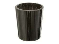 Vela perfumada 50H en tarro de vidrio negro 12.5x12.5x15.5 cm