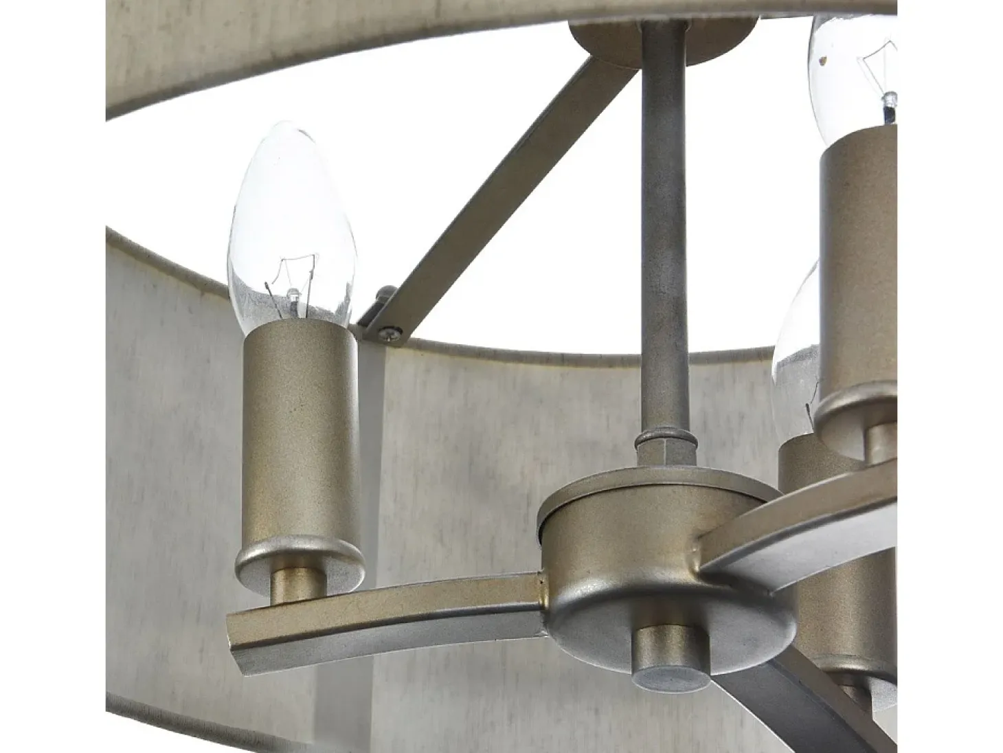 Venera Lámpara Colgante de Techo Cilíndrica Latón, 3 Luces, E14