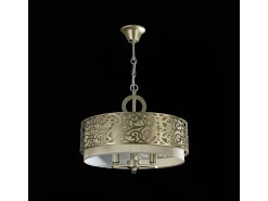 Venera Lámpara Colgante de Techo Cilíndrica Latón, 3 Luces, E14