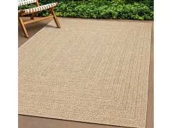 Veno Alfombra ZIZUR apariencia de yute interior y exterior 60x110 cm