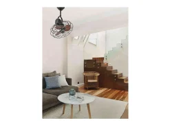 Ventilador Ac Keiki Marron Controlador Pared 3 Velocidades Faro