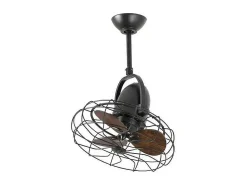 Ventilador Ac Keiki Marron Controlador Pared 3 Velocidades Faro