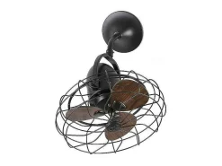 Ventilador Ac Keiki Marron Controlador Pared 3 Velocidades Faro