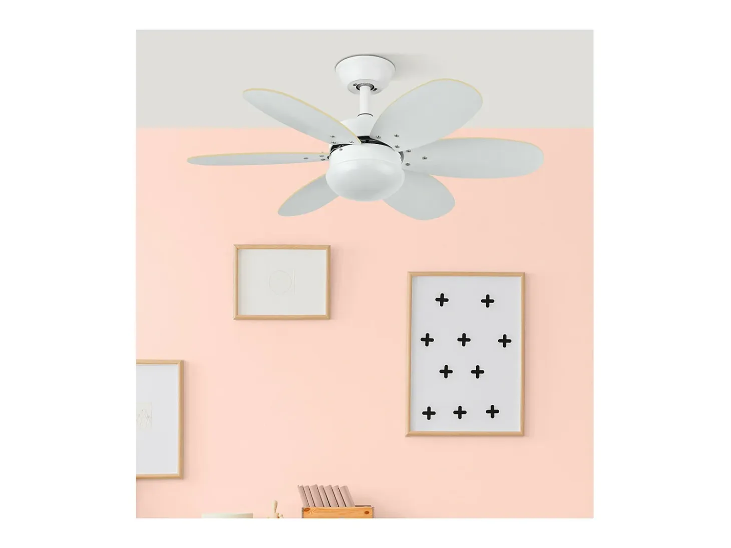 Ventilador Dc Alves Blanco E27 Control Remoto Y Temporizador