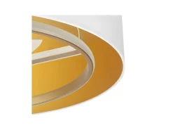 Ventilador Dc Anuska Blanco Dorado Led 6 Velocidades 3 Colores