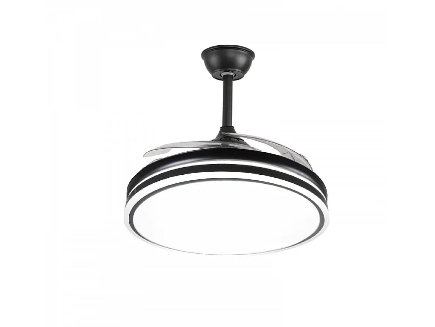 Ventilador Dc Asgard Led Negro 4 Aspas Con Memoria Color