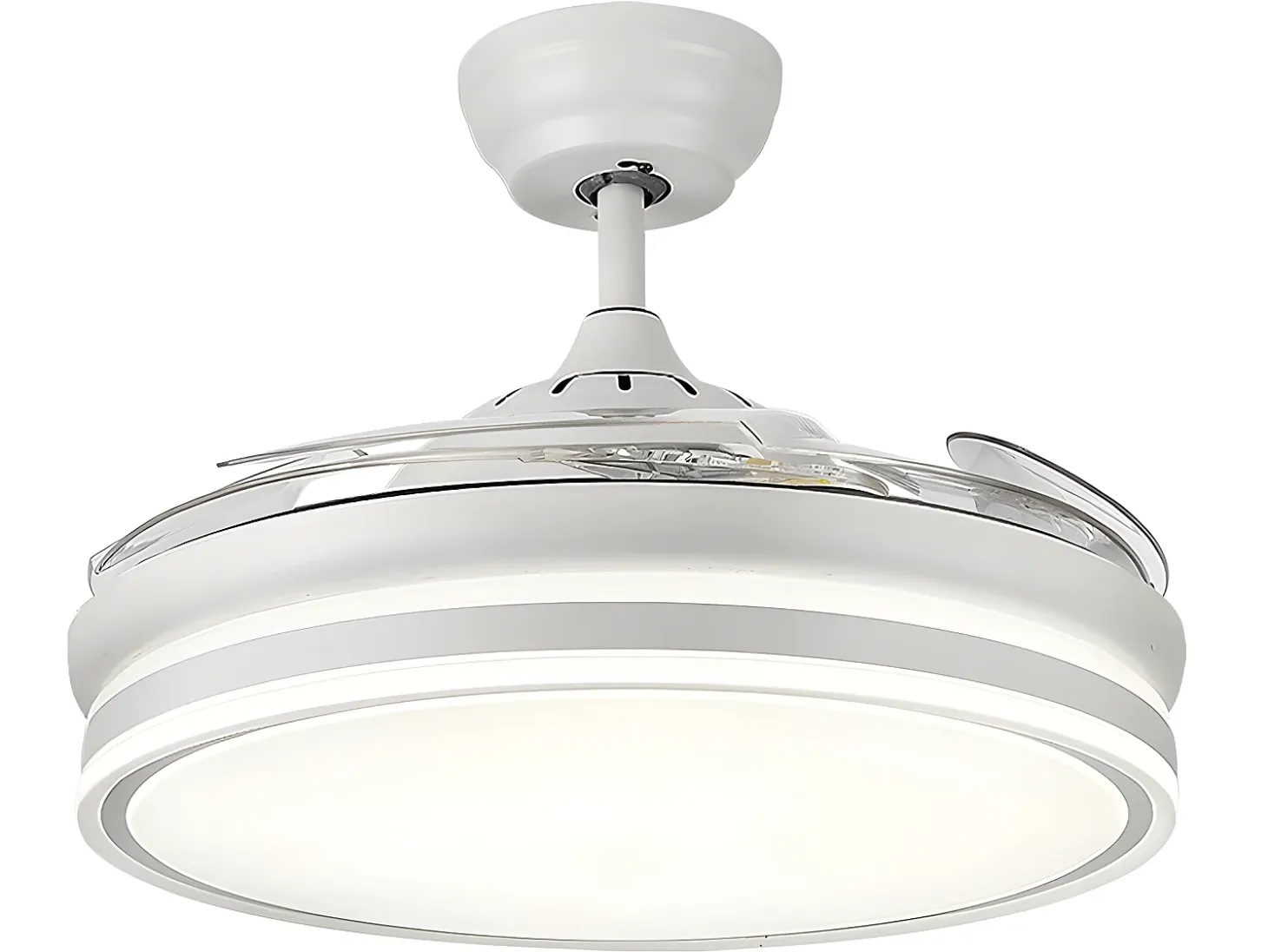 Ventilador Dc Bayomo L Blanco Led Con Memoria De Color