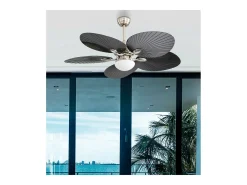 Ventilador Dc Chaw Niquel Led Cct Regulable Memoria Color