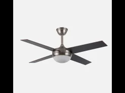 Ventilador Dc Ciro Niquel Wengue E27 Con Mando A Distancia